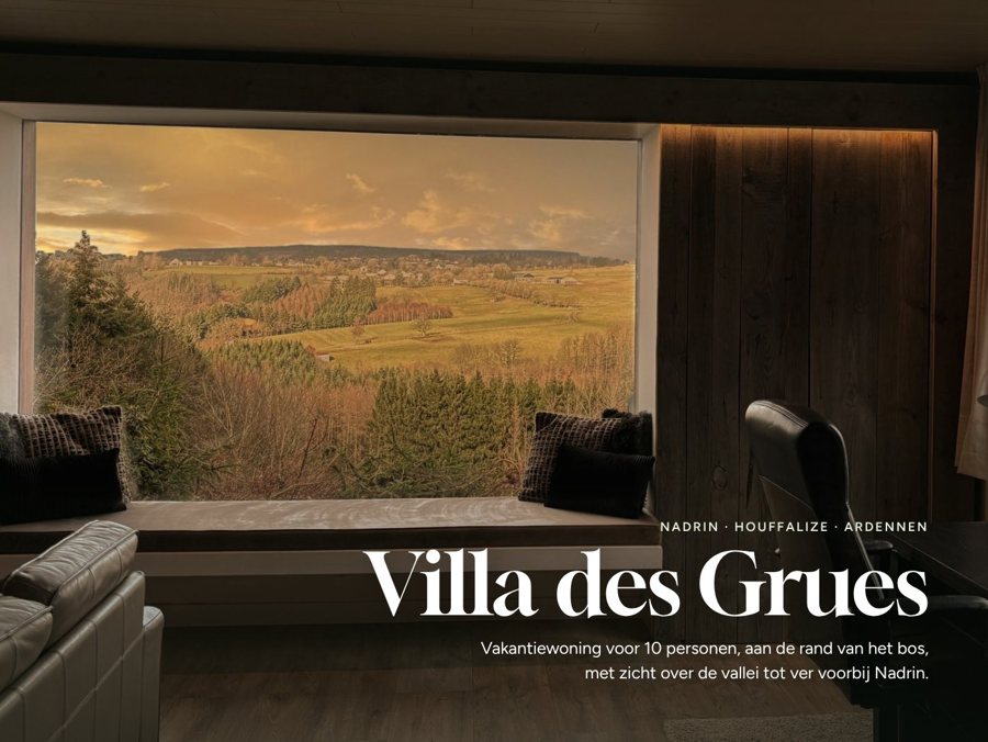 Voorkant van het huisboek van Villa des Grues